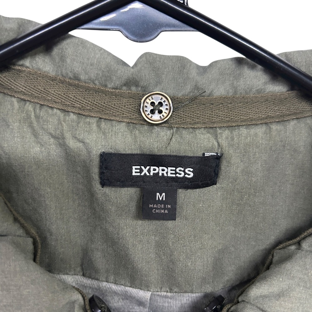Express Olive Utility Jacket Soft Utility Urban N… - image 5
